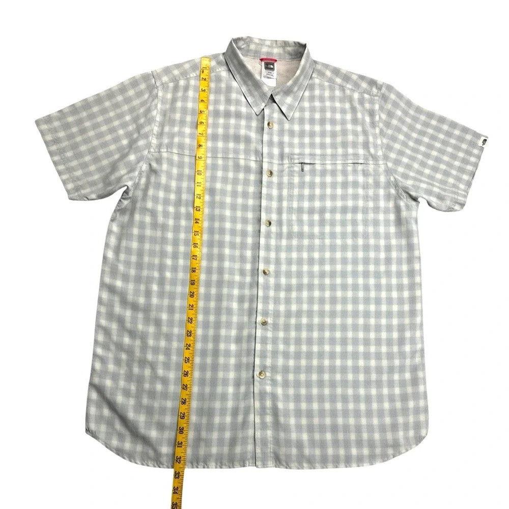 The North Face Men's Performance Short Sleeve Gingham‎ Shirt – Modal Blend, XL